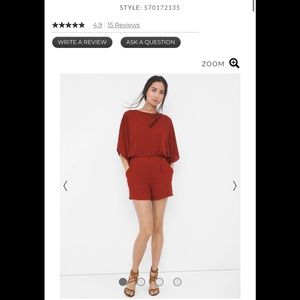 WHBM Rust colored Romper